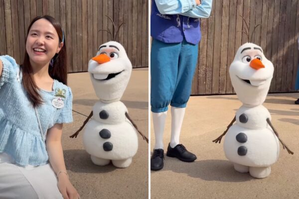 Walking, Talking Olaf Arrives at Hong Kong Disneyland