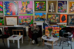 Ukrainians seeking cultural escape from war’s brutality find comfort and resilience at Kyiv art fair