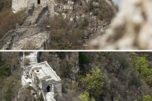 Jiankou is one of the most dangerous sections of the Great Wall, known for its steep, often unrestored terrain.