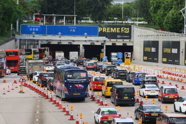 Two-month toll cut aims to ease pressure from rising fuel prices, covering all government tunnels and Tsing Sha Control Area. Photo: Dickson Lee