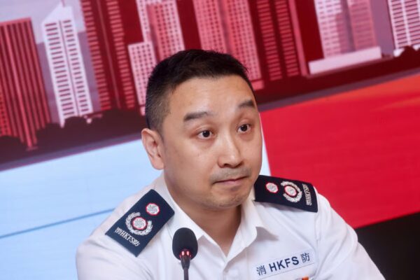 Acting senior divisional officer Law Kin-san. Photo: Jonathan Wong