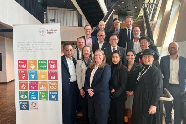 Sun Dong visits the Karolinska Institutet in Stockholm. Photo: Photo: ISD