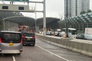 Man injured in Hong Kong 10-vehicle crash during rush hour