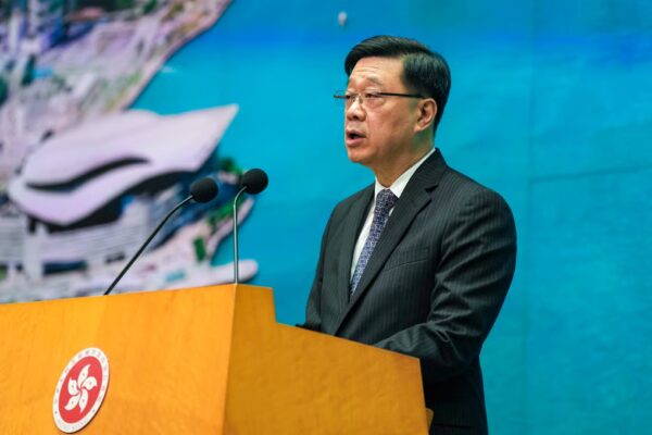 John Lee says the establishment of the court fully demonstrates the city’s unique advantages under “one country, two systems” principle. Photo: Karma Lo