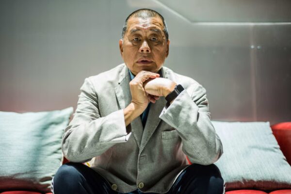 Jimmy Lai has ben sentenced to 20 years in prison. Photo: AFP