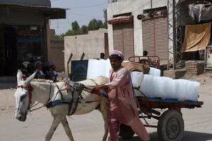 By late afternoon, temperature had peaked at 51.5 degrees Celsius in Dadu. (REUTERS)