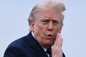 US President Donald Trump has said negotiations with Iran were 'proceeding nicely' but gave no indication a deal was imminent. (AFP)