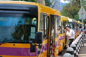The LPG subsidy will ease the burden on school bus operators, among other commercial transport companies. Photo: Sam Tsang