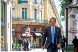 Hong Kong finance chief woos French wealth managers as European tour kicks off