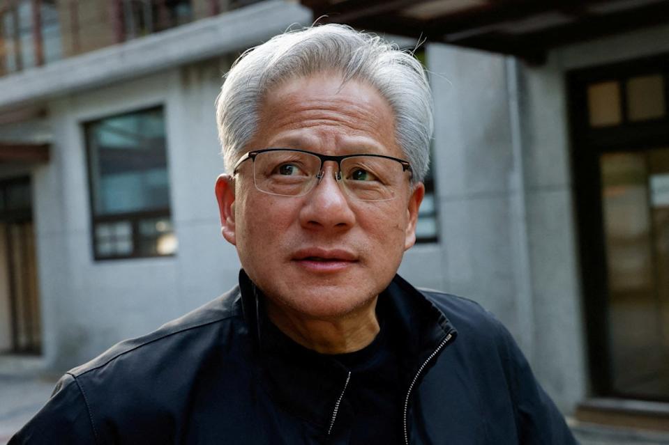 Nvidia CEO Jensen Huang arrives at a Meet-a-Claw event in Taipei, Taiwan, on May 23. REUTERS