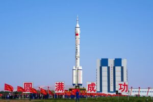 Two Hong Kong ministers will lead a delegation to take part in the send-off ceremony at Jiuquan Satellite Launch Centre as the astronauts embark on the Shenzhou-23 mission. Photo: Xinhua