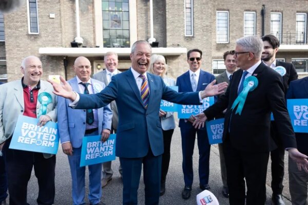 Nigel Farage's Reform UK Racks Up UK Election Gains