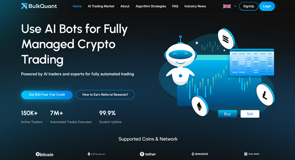 BulkQuant Launches AI Trading Bot for Crypto, Forex, and Stock Markets