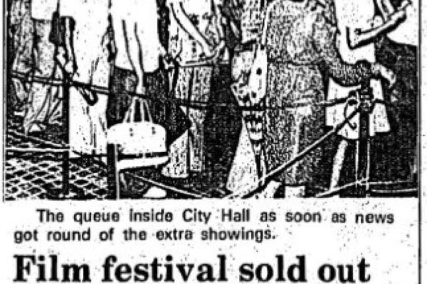 A clipping from SCMP’s June 26, 1977 issue showing the film festival had sold out. Photo: SCMP