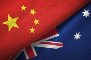 China and Australia flags.