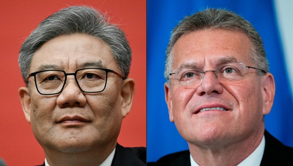 Chinese Commerce Minister Wang Wentao will meet his EU counterpart Maros Sefcovic in Brussels