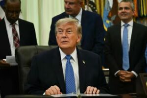 The record-high disapproval ratings during Trump’s second term contrast with the trajectory of his first term. (AFP Photo)