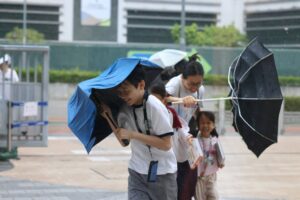 The Observatory has warned that voilent gusts may affect Hong Kong and urged anyone outdoors to seek safe shelter. Photo: Sam Tsang. Photo: Dickson Lee