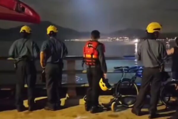 Rescuers attempt to locate the teenager. Photo: Handout