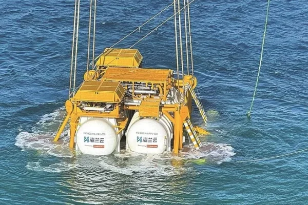 An underwater data center installed in 2023