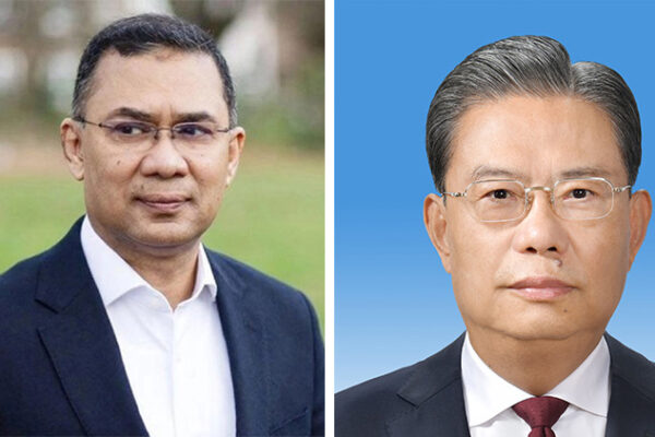 China’s top legislator Zhao Leji calls on Tarique Rahman