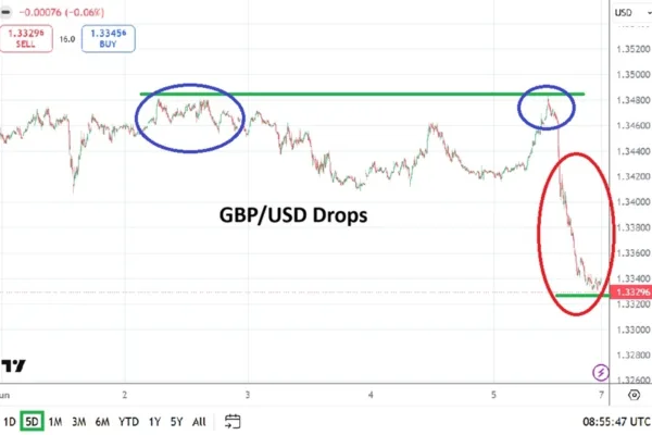 GBP/USD Weekly Forecast 07/06: Sharp Market Reversal (Chart)