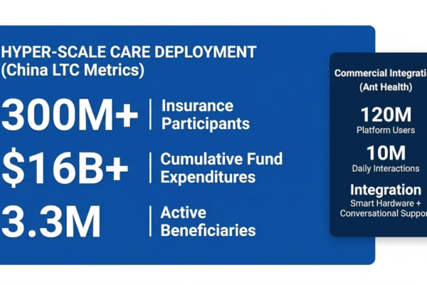China’s AI-driven long-term care expansion blends hyper-scale public funding with massive private-sector digital platforms.