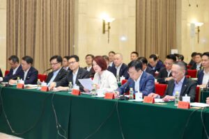 Legco president Starry Lee and members of the delgation attend the meeting with Xia Baolong. Photo: Handout