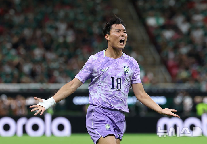 South Korea national team striker Oh Hyun-kyu. /Photo=NEWSIS