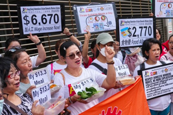 Helpers’ union calls for raising food allowance to HK$2,770, citing inflation