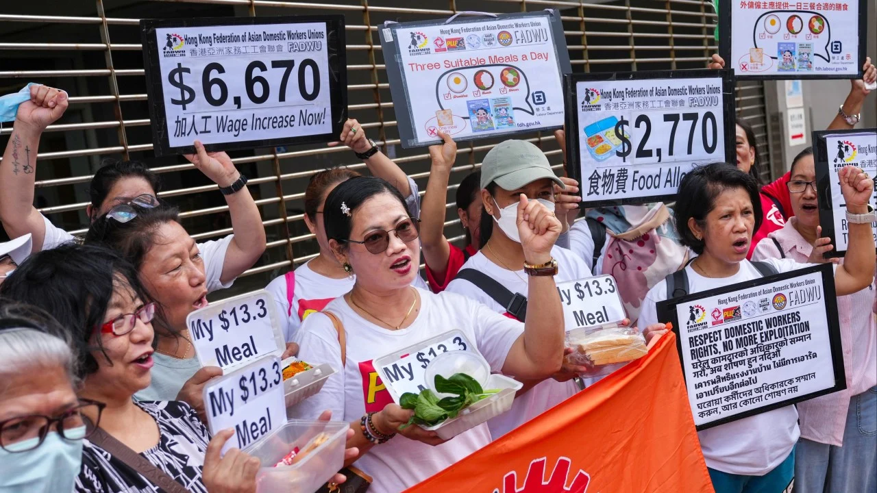 Helpers’ union calls for raising food allowance to HK$2,770, citing inflation