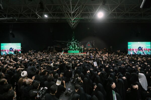 Mourners gathered around the coffin of Ali Khamenei