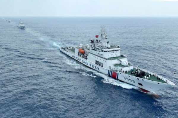 China Coast Guard carries out formation drill in South China Sea