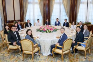Members of the Council of Advisers meet on July 29. Photo: Handout
