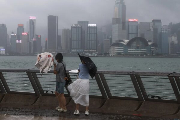 Amber rainstorm warning issued in Hong Kong on Tuesday morning