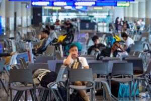 2,000 passengers stranded overnight at Hong Kong airport due to Typhoon Noul