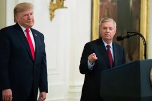 On Saturday night, in the final hours of his life, Graham spoke to Trump on phone about his recent visit to Ukraine and the Russia sanctions Bill that he wanted the Senate to consider soon. (AP/File Photo)