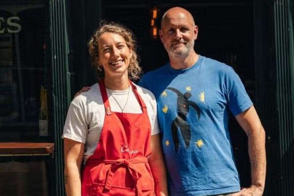 Owners of Cantina Caruso in Margate, Simona Di Dio and Harry Ryder. Picture: Good Food Guide