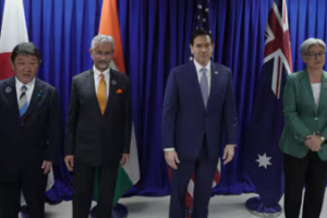 Quad foreign ministers in Manila. (X)