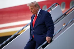 President Donald Trump switched planes during NATO summit in Ankara, Turkey due to possible threat from Iran. (Getty Images)
