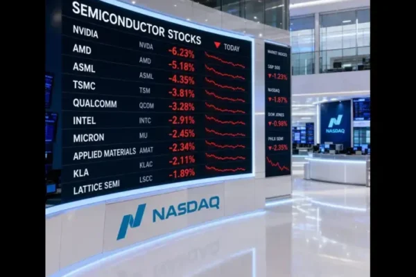Chip stocks keep in falling as capex fears mount.