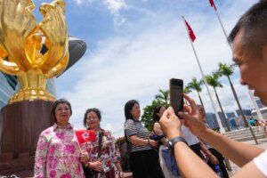 Mainland Chinese tourists pack landmarks as Hong Kong marks 29th anniversary