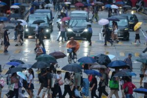 Amber rainstorm warning cancelled, 11 flooding cases recorded in Hong Kong