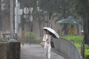 Hong Kong issues red rainstorm warning as thundery showers to last over weekend