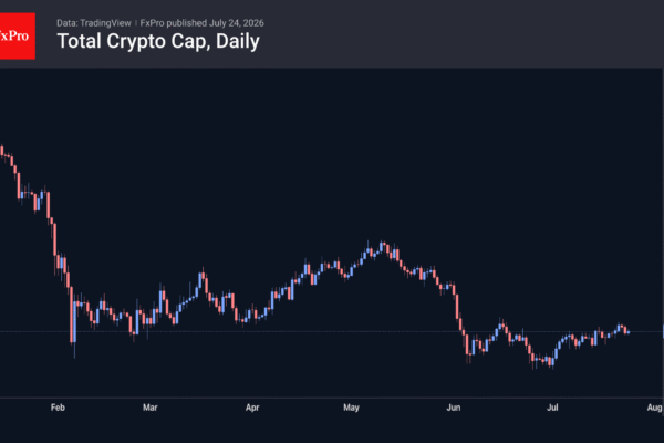 Fig. 1. Crypto market capitalisation has taken a step back.