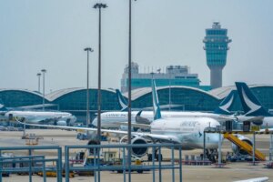 Cathay Pacific flight from India emits smoke during landing in Hong Kong