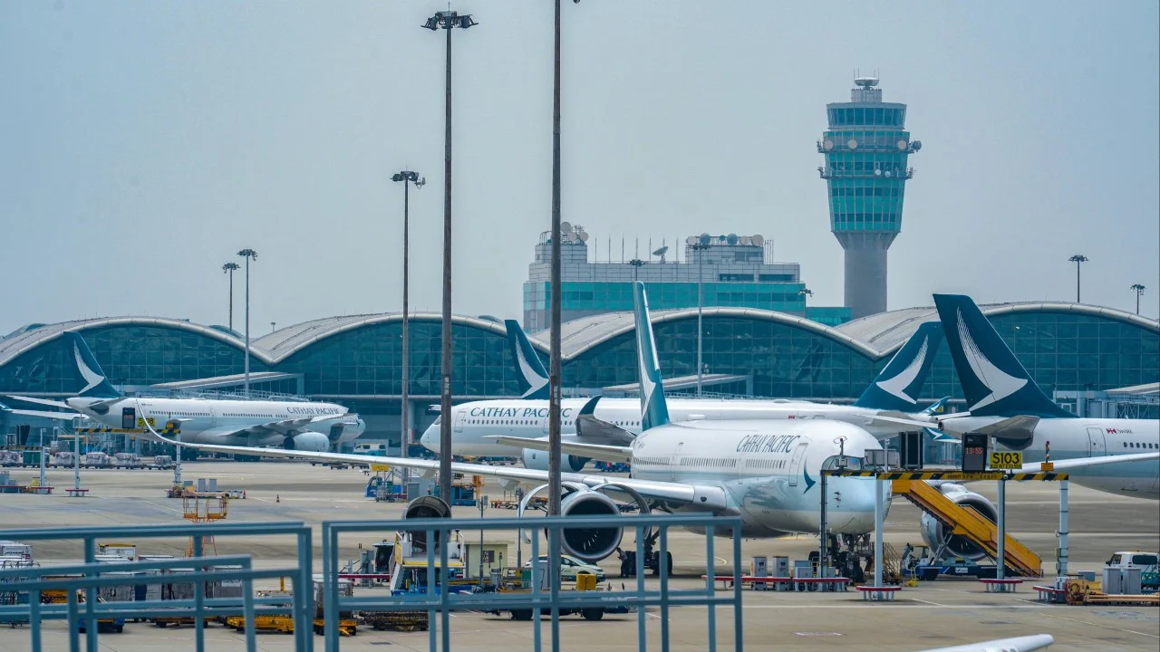 Cathay Pacific flight from India emits smoke during landing in Hong Kong