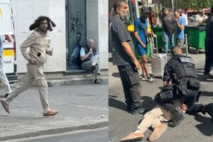 The identity of the suspect and his motive were not immediately clear. (Reuters via  Mohamed-Ali Bouhadjar)