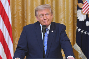 President Donald Trump delivers prepared remarks during a White House address on July 16, 2026.