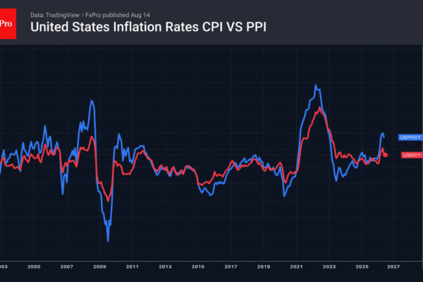Fig. 1. US CPI and PPI trends, year-on-year.